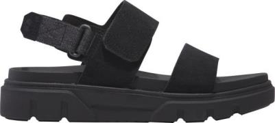 Timberland Women's Greyfield 2-Strap Sandal Black Suede