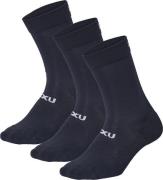 2XU Crew Socks 3 Pack Black/White