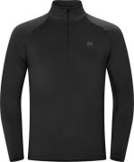 Hellner Men's Core Running Halfzip LS Tee Black Beauty