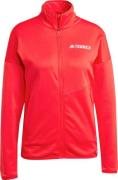 Adidas Women's Terrex Xperior Climawarm Light Fleece Jacket Pure Ruby