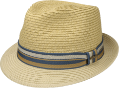 Stetson Licano Toyo Trilby Straw Hat Light Beige