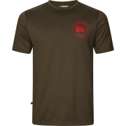 Härkila Men's Game Short Sleeve T-Shirt Willow Green Moose