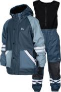Lindberg Kids' Fagerhult Rain Set Fleece Iron Blue/blue
