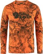 Fjällräven Men's Värmland Wool Long Sleeve Orange Multi Camo