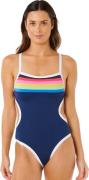 Rip Curl Women's Surf Stripe Cheeky One Piece Dark Navy