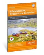 Calazo förlag Suldalsheiane Bykleheiane & Hovden 1:50 000 Hiking map