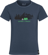 Jack Wolfskin Kids' Hiking Graphic T Midnight Sky