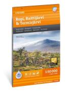 Calazo förlag Ropi, Raittijärvi & Termisjärvi 1:50 000 Hiking map