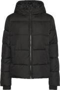 Pieces Pcbee NEW Short Puffer Jacket Noos Kvinde Sort Overgangsjakker ...