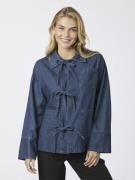 Neo Noir Starlie Denim Shirt Kvinde Dark Blue Langærmede Bluser Str 40...