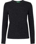 United Colors of Benetton Sweater L/S Kvinde Mørkegrå Sweaters Str L -...