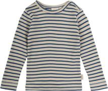 PETIT PIAO Tshirt L/S Modal Striped Str 92 cm - Deep Cobalt/dark Langæ...