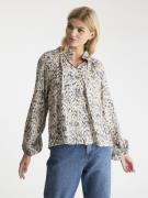 Neo Noir Camille Graphic Palette Blouse Kvinde Beige Langærmede Bluser...