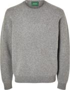 Annarr Anrragi LS Knit Wool Crew Neck Mand Grå Sweaters Str L - hos Ma...