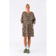 Lollys Laundry Carlall Short Dress SS Kvinde Leopard Print Korte Kjole...