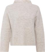 PBO ¤ Svera Knit Sweater ¤ Kvinde Beige Melange Sweaters Str S - hos M...