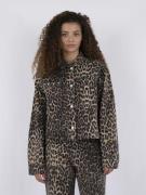 Neo Noir Emilia Leopard Jacket Kvinde Leopard Overgangsjakker Str 42 -...