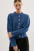 Karen by Simonsen Ebbiekb Cardigan Kvinde Winter Blue Melange Cardigan...