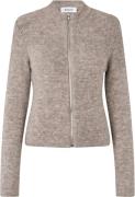 Modström Treemd Cardigan Kvinde Beige Melange Sweaters Str L - hos Mag...