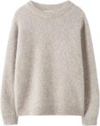 Tiger of Sweden Gwynn A Strik Kvinde Beige Melange Sweaters Str L - Me...