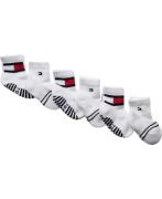 Tommy Hilfiger TH Baby Sock 6P Flag Str 023 - Sort Strømper hos Magasi...