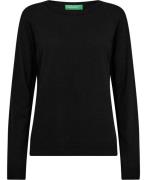 United Colors of Benetton Sweater L/S Kvinde Sort Sweaters Str L - hos...