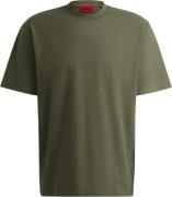 HUGO Dapolino Mand Dark Beige Kortærmede T-shirts Str L - hos Magasin