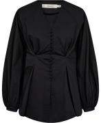 InWear Helveiw Blouse Kvinde Black Langærmede Bluser Str 40 - hos Maga...