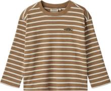 Wheat Langærmet Tshirt Malthe Str 3 år / 98 cm - Caramel Stripe Langær...