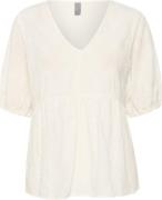 Culture Cueve Blouse Kvinde Spring Gardenia Kortærmede Bluser Str S - ...