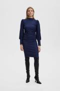 Gestuz Rifagz Puff Dress Noos Kvinde Mood Indigo Korte Kjoler Str L - ...