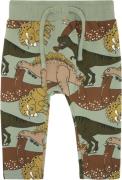 The New Tnslee Sweatpants Str 80 cm - Hedge Green Dino Bukser Bomuld h...