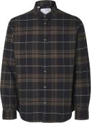 Selected Homme Slhslimowenflannel Shirt LS Noos Mand Black/morel Langæ...