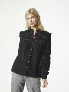 Neo Noir Isala Corduroy Shirt Kvinde Black Langærmede Bluser Str 44 - ...