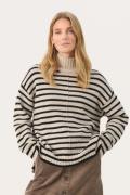 Part Two Lilyepw PU Kvinde French Oak Stripe Sweaters Relaxed Fit Str ...