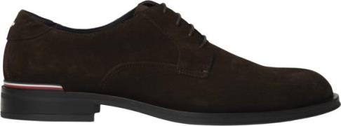 Tommy Hilfiger Core RWB Hilfiger Suede Shoe Mand Dark Coffee Business ...