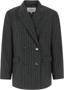 Soft Rebels Sremery Loose Blazer Kvinde Dark Grey Melange Blazere Str ...