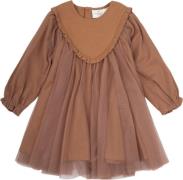 The New Tnslibby L_S Dress Str 80 cm Piger - Cedar Wood Kjoler Bomuld ...