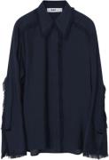 DAY Birger et Mikkelsen Havanna Sheer Fringes Kvinde Dark Sapphire Lan...