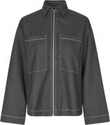 Lollys Laundry Khaill Jacket LS Kvinde Dark Grey Melange Overgangsjakk...