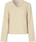 Modström Kurtismd Alpaca Blend Vneck Kvinde Summer Sand Sweaters Str L...