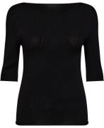 Wolford Viscose Knit Top Short Sleeves Kvinde Sort Toppe Str S - hos M...