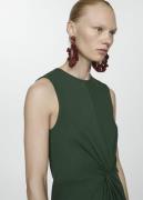 MANGO Mididress With Draped Detail Kvinde Green Midi Kjoler Str L - ho...