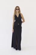 Designers Remix Scott Long Skirt Kvinde Blå Maxi Nederdele Str 40 - ho...