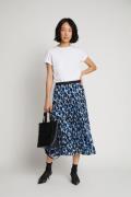 MUNTHE Charming Pleated Skirt Kvinde Blue Midi Nederdele Str 40 - Poly...