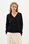 InWear Zauloiw Cardigan Kvinde Black Cardigans Classic Fit Str L - hos...