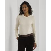 Lauren Ralph Lauren Cotton Modalls Sweater Kvinde Mascarpone Cream Swe...