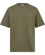 Lacoste Teeshirt Mand Khaki Kortærmede T-shirts Str L - hos Magasin