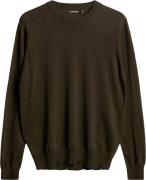 J. Lindeberg Keane Merino Crew Neck Sweater Mand Forest Green Sweaters...