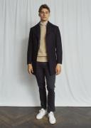 Bruun & Stengade BS Portmore Slim Fit Coat Mand Navy Overgangsjakker S...